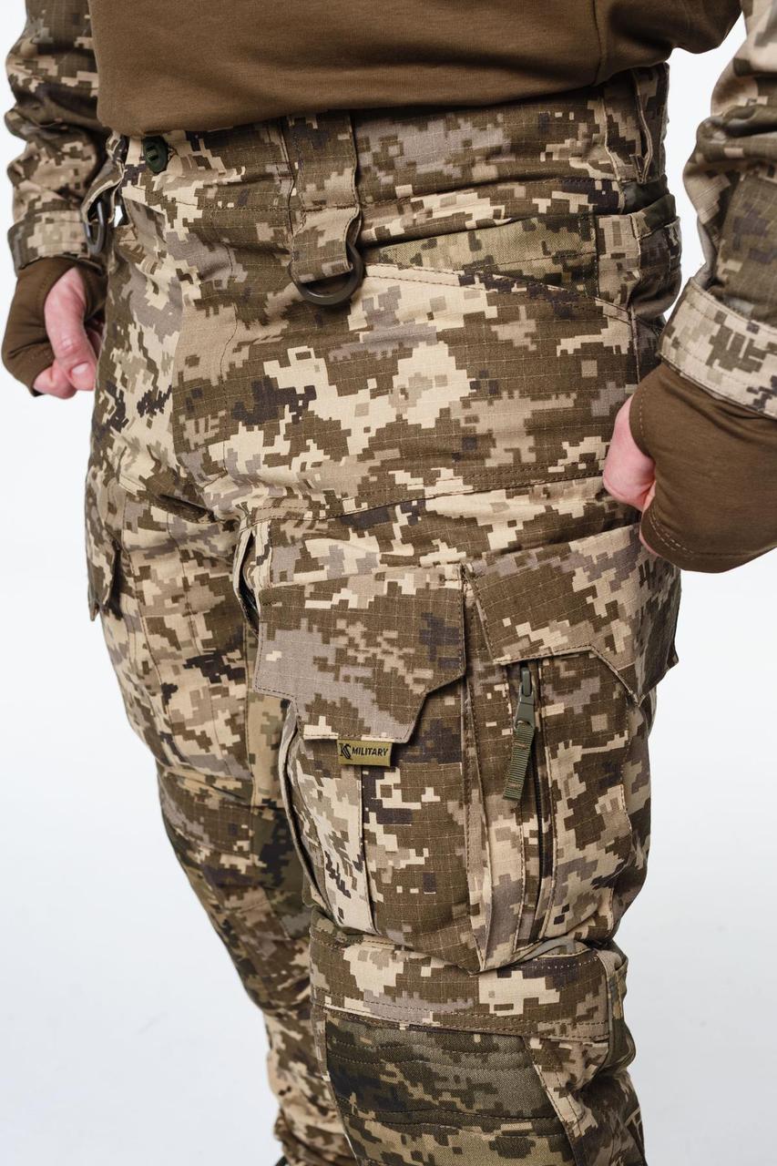 Тактично-польові штани з наколінниками KS-PRO Military, Піксель ЗСУ - Зображення 6