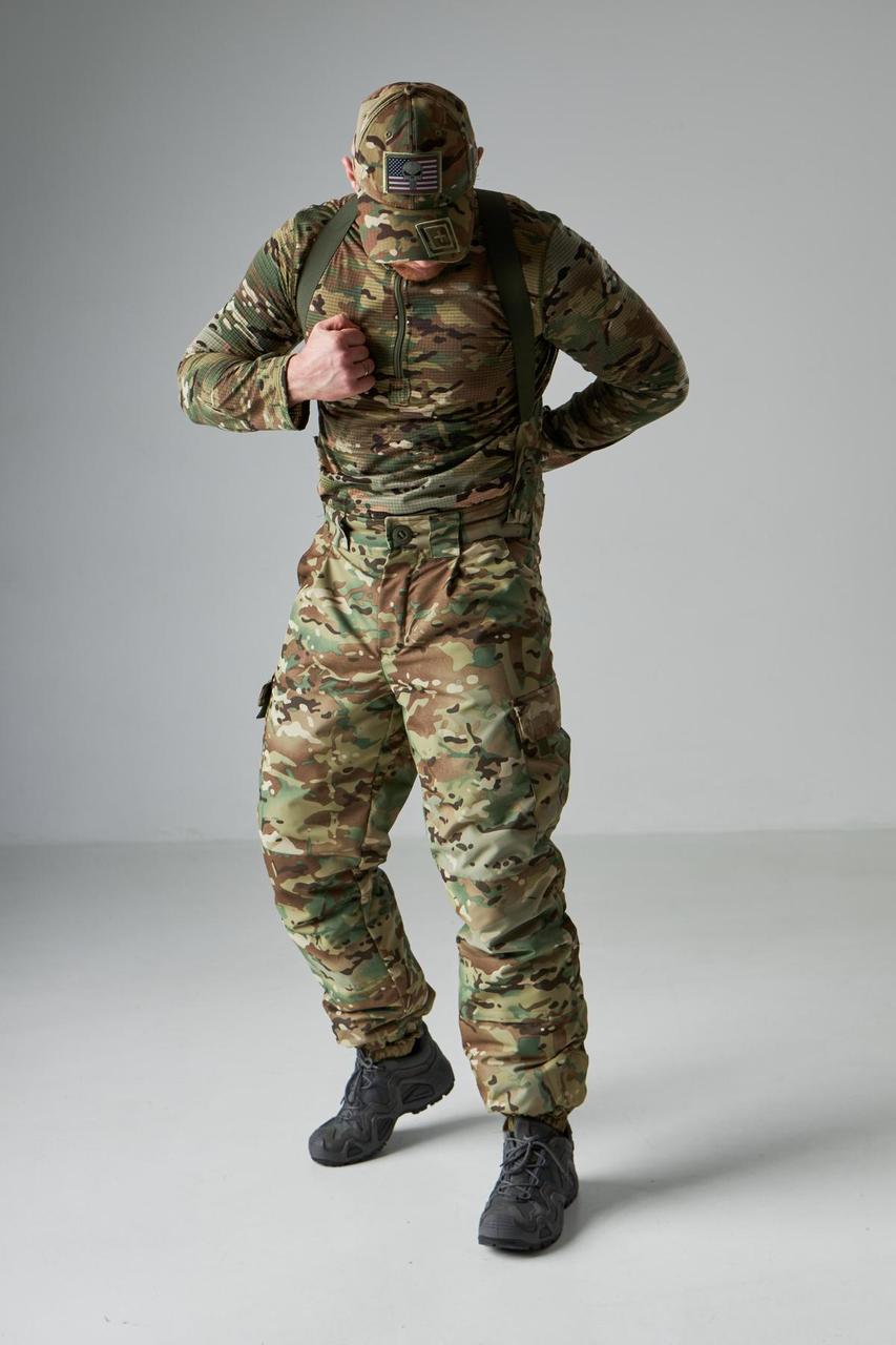 Штани зимові Taslan мультикам на підтяжках, до -15*С - Зображення 4