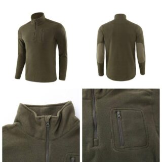 Флісова кофта пуловер ESDY олива