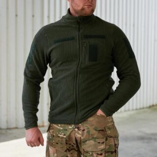 Флісова кофта вафелька олива Military