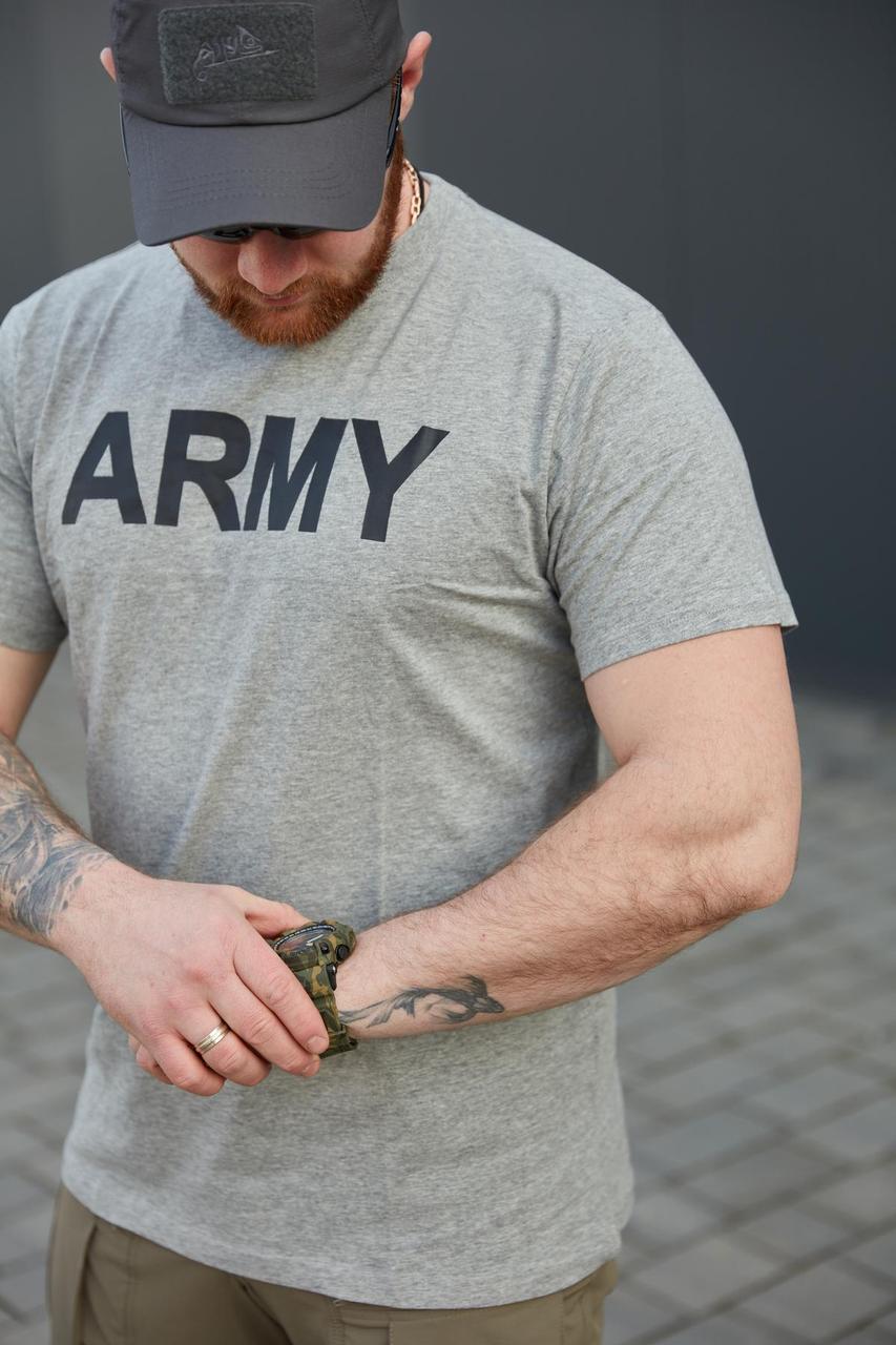 Футболка T-Shirt Sturm Mil-Tec Army - Grey "ARMY" (сірий) - Зображення 2