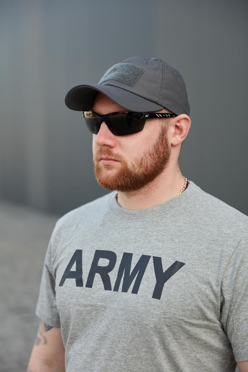 Футболка T-Shirt Sturm Mil-Tec Army - Grey "ARMY" (сірий) - Зображення 3