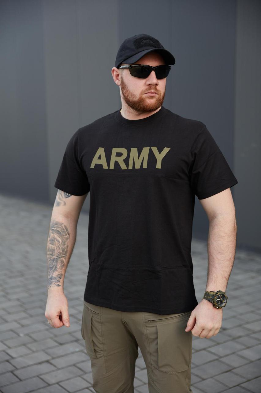 Футболка T-Shirt Sturm Mil-Tec Army - Black "ARMY" (чорний)
