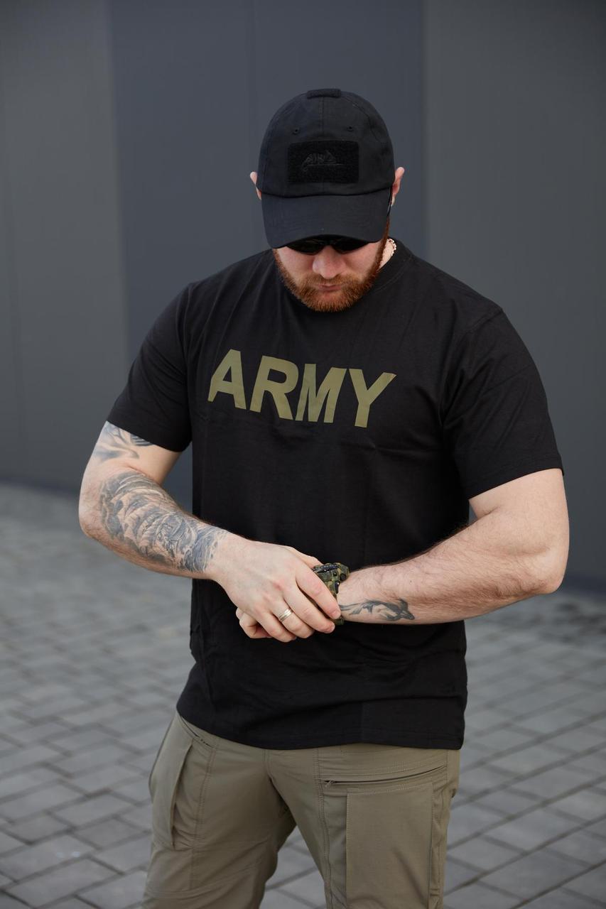 Футболка T-Shirt Sturm Mil-Tec Army - Black "ARMY" (чорний) - Зображення 2