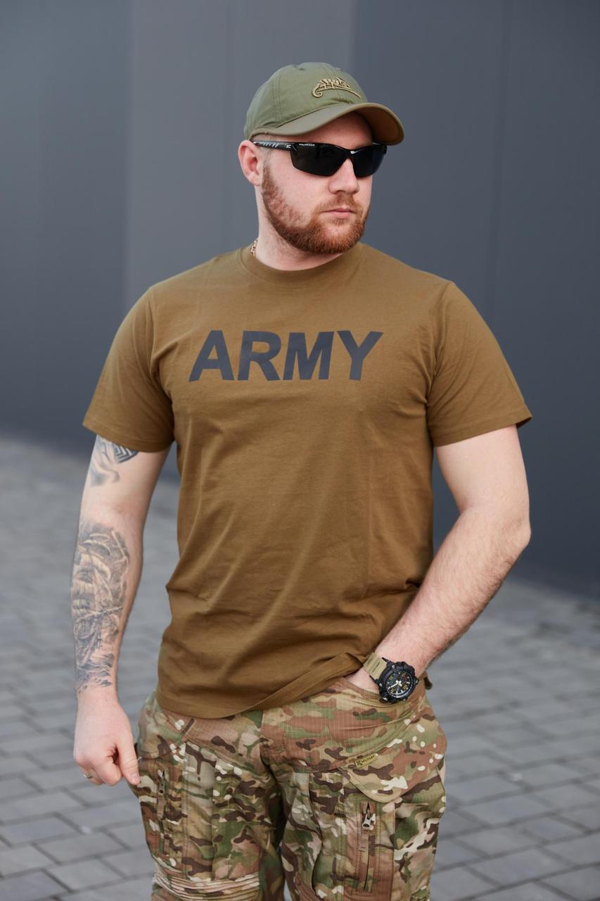Футболка T-Shirt Sturm Mil-Tec Army - Olive "ARMY" (оливковий) - Зображення 2