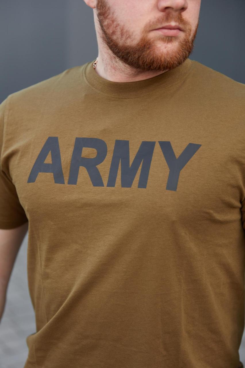 Футболка T-Shirt Sturm Mil-Tec Army - Olive "ARMY" (оливковий) - Зображення 4