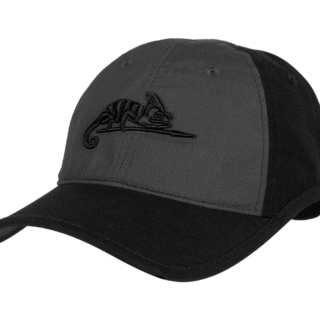 Бейсболка Helikon-Tex Logo Cap – PolyCotton Ripstop Black/Shadow Grey