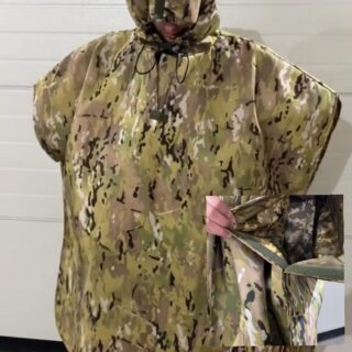 Двосторонній Дощовик Пончо Захист від тепловізорів Подвійний шар Тривалість дії 30 - 40 хв. Основа Мультикам підкладка Піксель