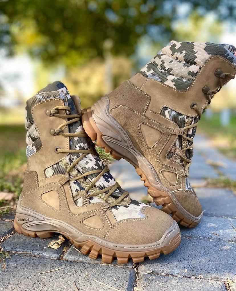 Зимові берці утеплювач Gore-Tex Койот/Піксель - Зображення 3