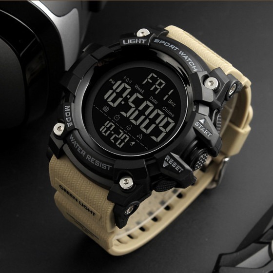 Skmei 1384 Black-Khaki Wrisband - Зображення 3