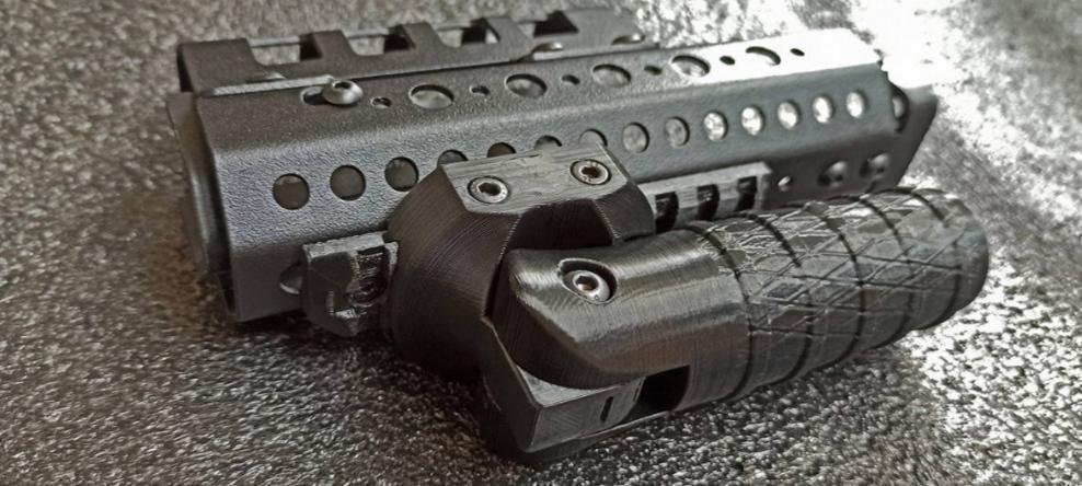 Ручка переносу вогню складна АК M16 AR15 під планку Пікатіні - Зображення 3