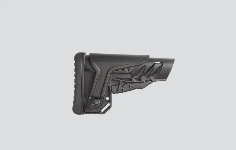 Приклад складний TBS Shock від DLG Tactical Com Spec з регульованим підщочником для АК-74 АК 47 АКМ чорний - Зображення 2
