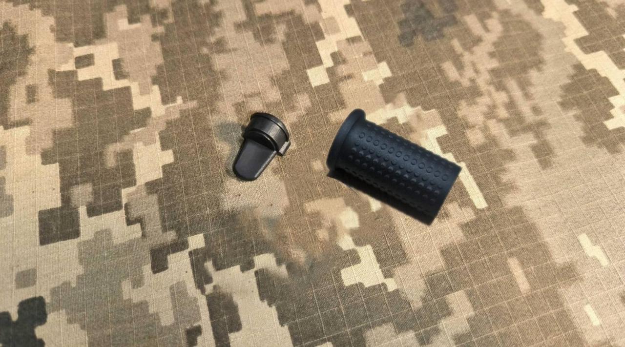 Антилюфт для АR15 + Заглушка для ДТК AR15 чорний