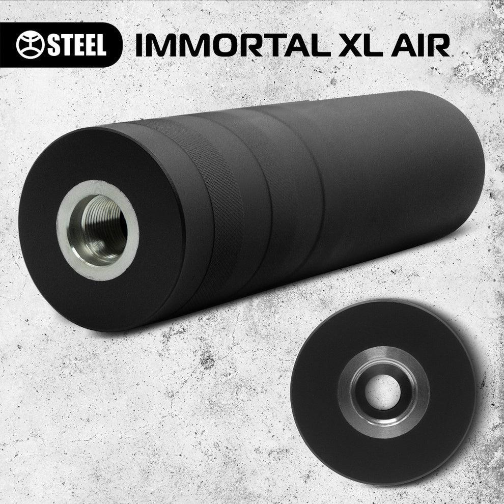 З італійською нержавіючою сталі IMMORTAL XL AIR 5.45 Різьба (м24×1,5) антиполум'я та розвантаження порохових газів Чорний - Зображення 2