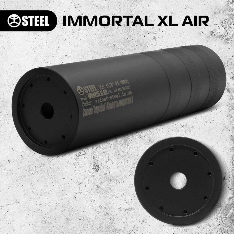 З італійською нержавіючою сталі IMMORTAL XL AIR 5.45 Різьба (м24×1,5) антиполум'я та розвантаження порохових газів Чорний - Зображення 3