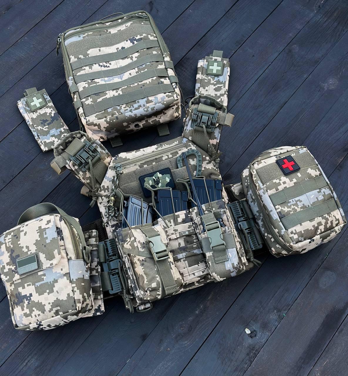 Плитоноска швидкого скидання GEN.9 + 8 підсумків Піксель - Зображення 10