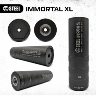 Глушник IMMORTAL XL 30дБ 70% антиполум'я та розвантаження порохових газів 7.62(.308 Win) карабіни Savage MSR 10, J різьба на вибір