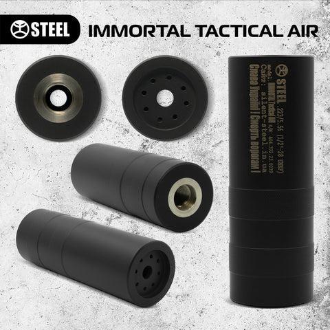 Глушник газорозвантажений нержавіючої сталі TACTICAL IMMORTAL AIR 7.62(.308 Win) карабіни Savage MSR 10, J різьба на вибір :