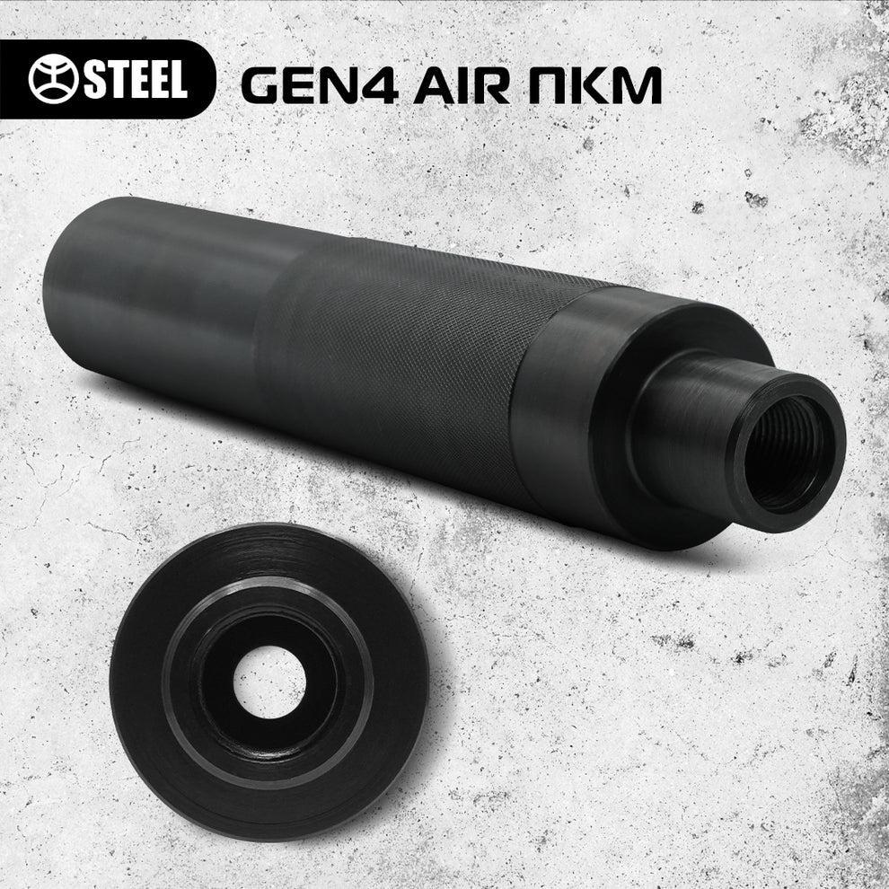Глушник газорозвантажений, антиполум'я Gen 4 AIR (ПКМ, ПК) 7.62 Різьба M18x1.5 LH 26дБ 60% чорний - Зображення 2