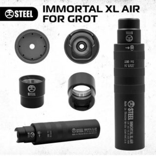 Глушник IMMORTAL XL AiR 5.56 for Grot газорозвантажений 3 покоління безрізьбове кріплення Гасіння звуку: до 31дБ 65%