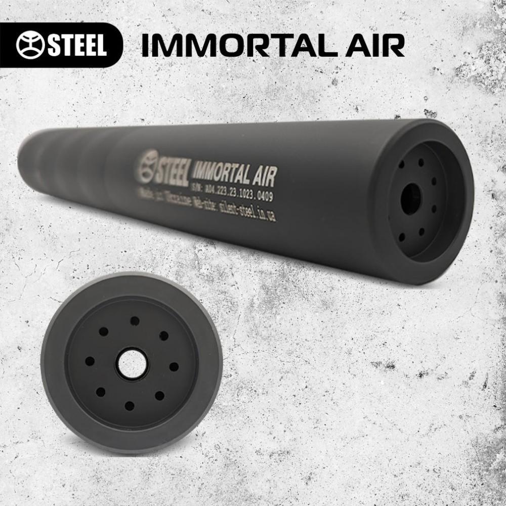 Глушник IMMORTAL AIR, калібр 9×21, різьба М15×1.0, для пістолет-карабіна (Stribog, Tsvircoon Цвіркун), Чорний. - Зображення 2