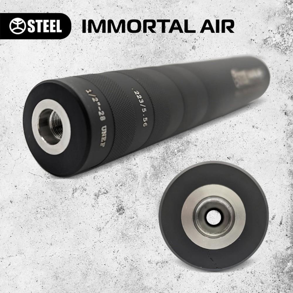 Глушник IMMORTAL AIR, калібр 9×21, різьба М15×1.0, для пістолет-карабіна (Stribog, Tsvircoon Цвіркун), Чорний. - Зображення 3