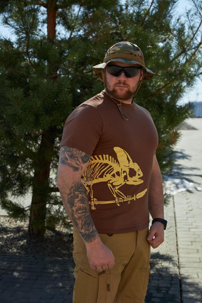 Футболка тактична T-Shirt (Full Body Skeleton) Кавова