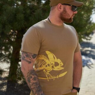 Футболка тактична T-Shirt (Full Body Skeleton) Койот