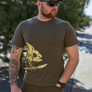 Футболка тактична T-Shirt (Full Body Skeleton) Олива
