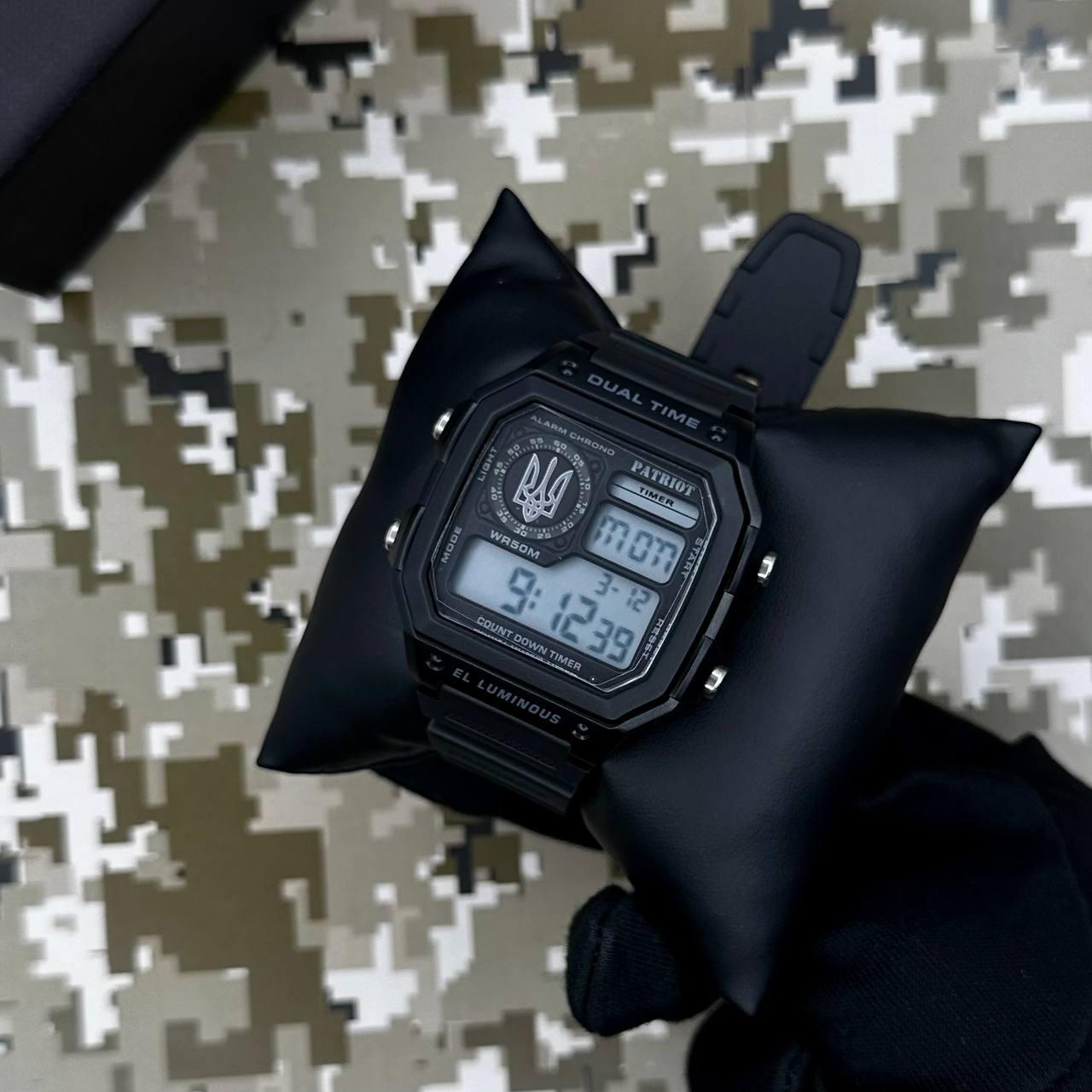 Patriot 010BKUASI Тризуб срібло Чорні + Коробка. - Зображення 3