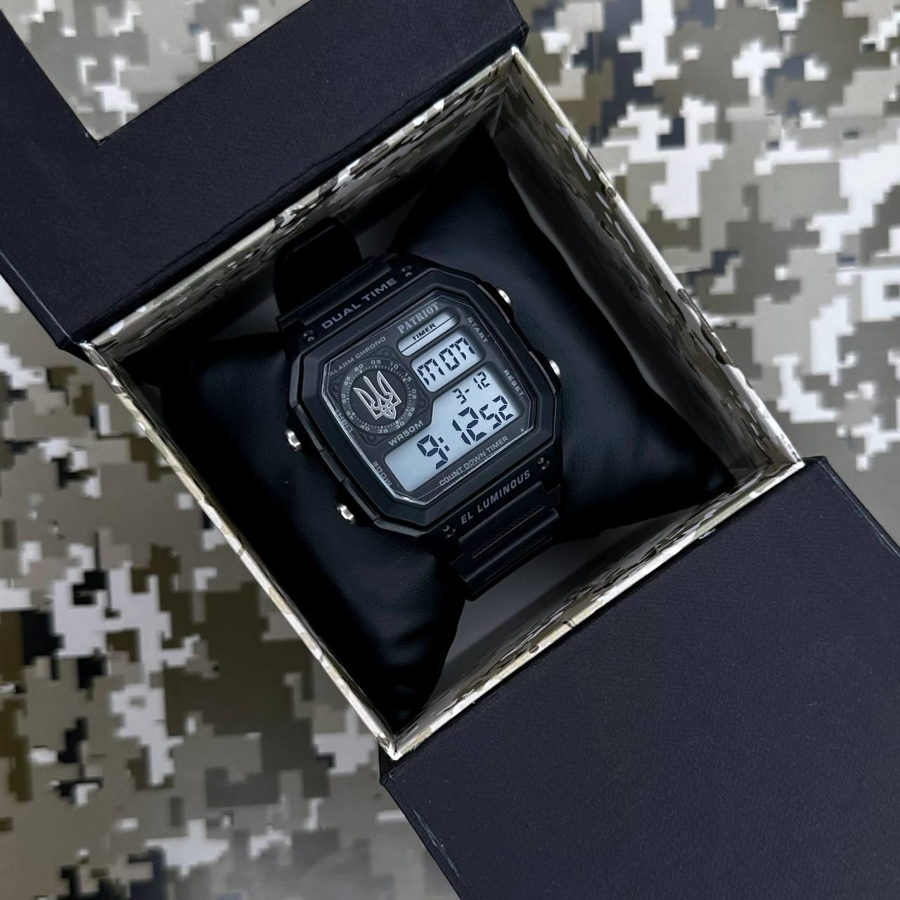Patriot 010BKUASI Тризуб срібло Чорні + Коробка. - Зображення 4
