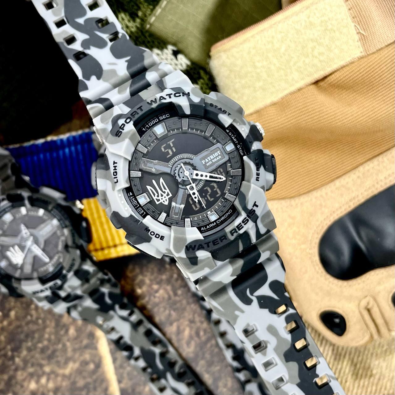 Patriot 005 Тризуб срібло Camo Grey + Коробка. - Зображення 3