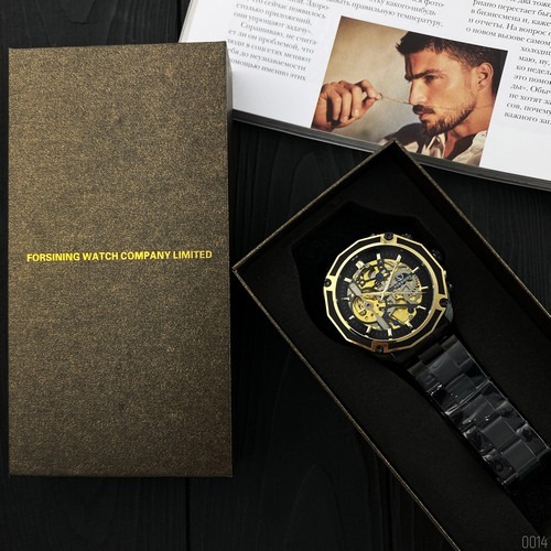 Forsining 8130 Black-Gold-Black - Зображення 5