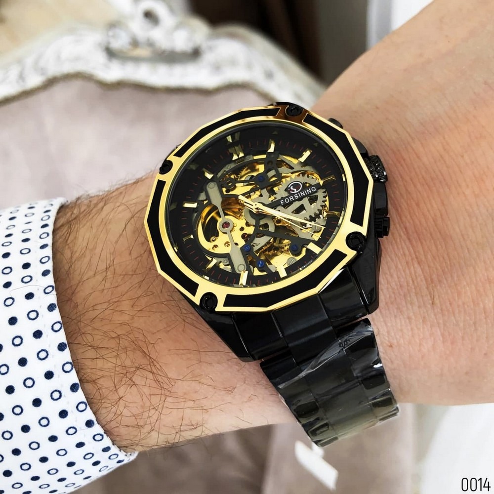 Forsining 8130 Black-Gold-Black - Зображення 7