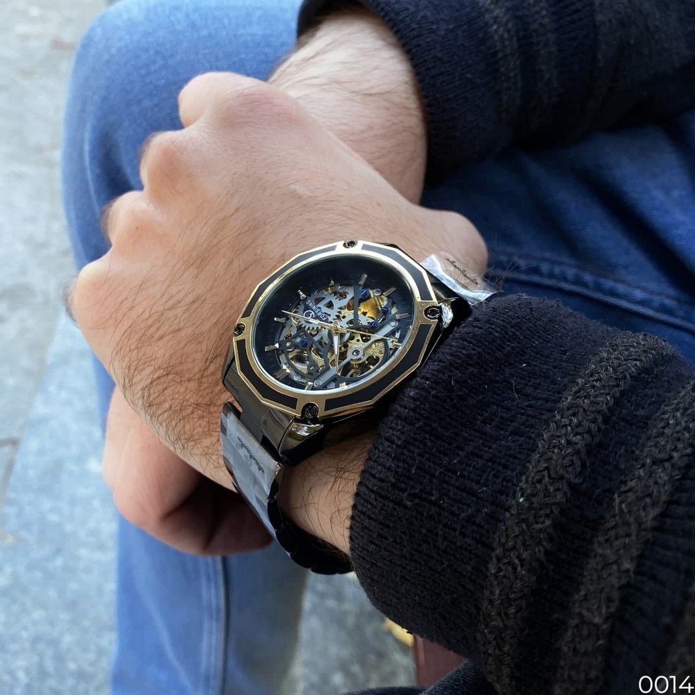Forsining 8130 Black-Gold-Black - Зображення 9