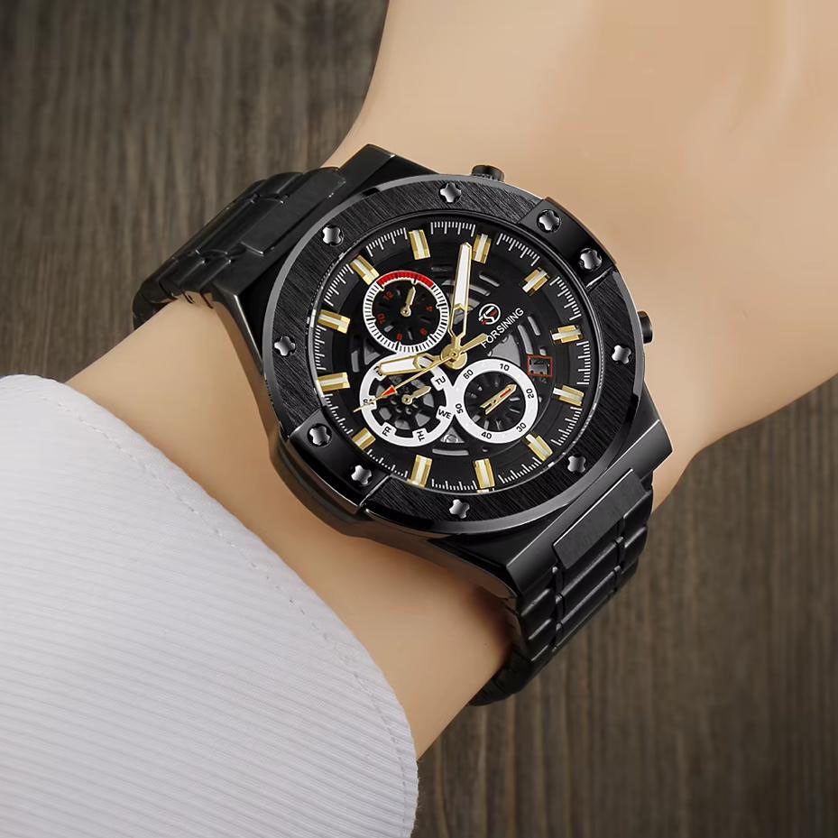 Forsining 6914 Black Steel - Зображення 3