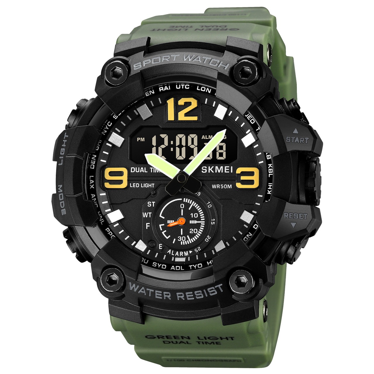 Skmei 1965AG army green.