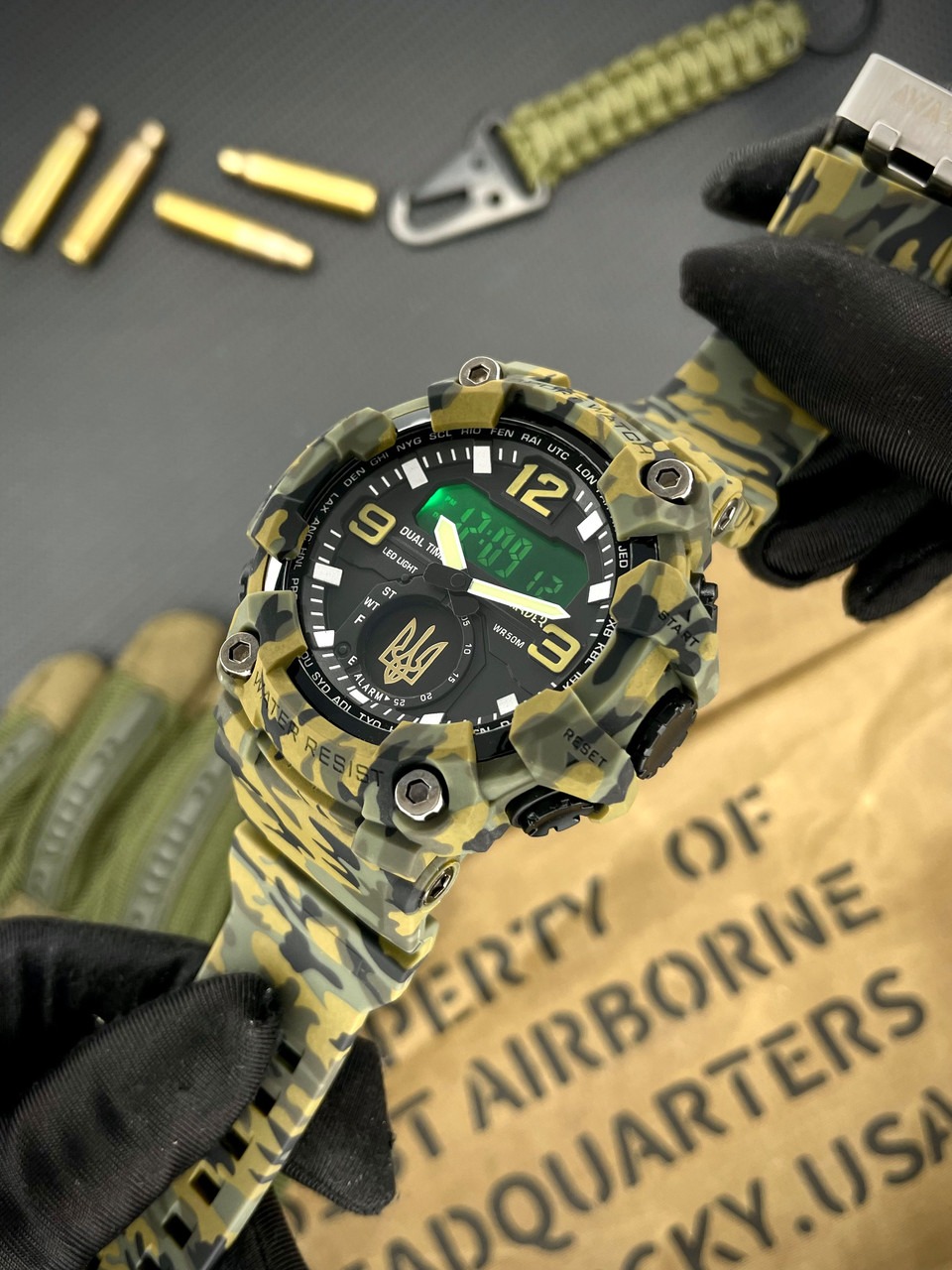 Awarder 003 Тризуб золото Army Green - Зображення 2