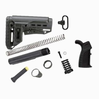 Обвіс Приклад DLG TBS COMPACT підщічником, рукоятка, антабка та Комплект Буфера на Colt C7, M16, M4/AR15 Чорний