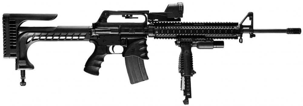 Приклад FAB Defense для AR-10, AR-15, M16, SR-25 снайперський регульованим упором для щоки і моноподом - Зображення 3